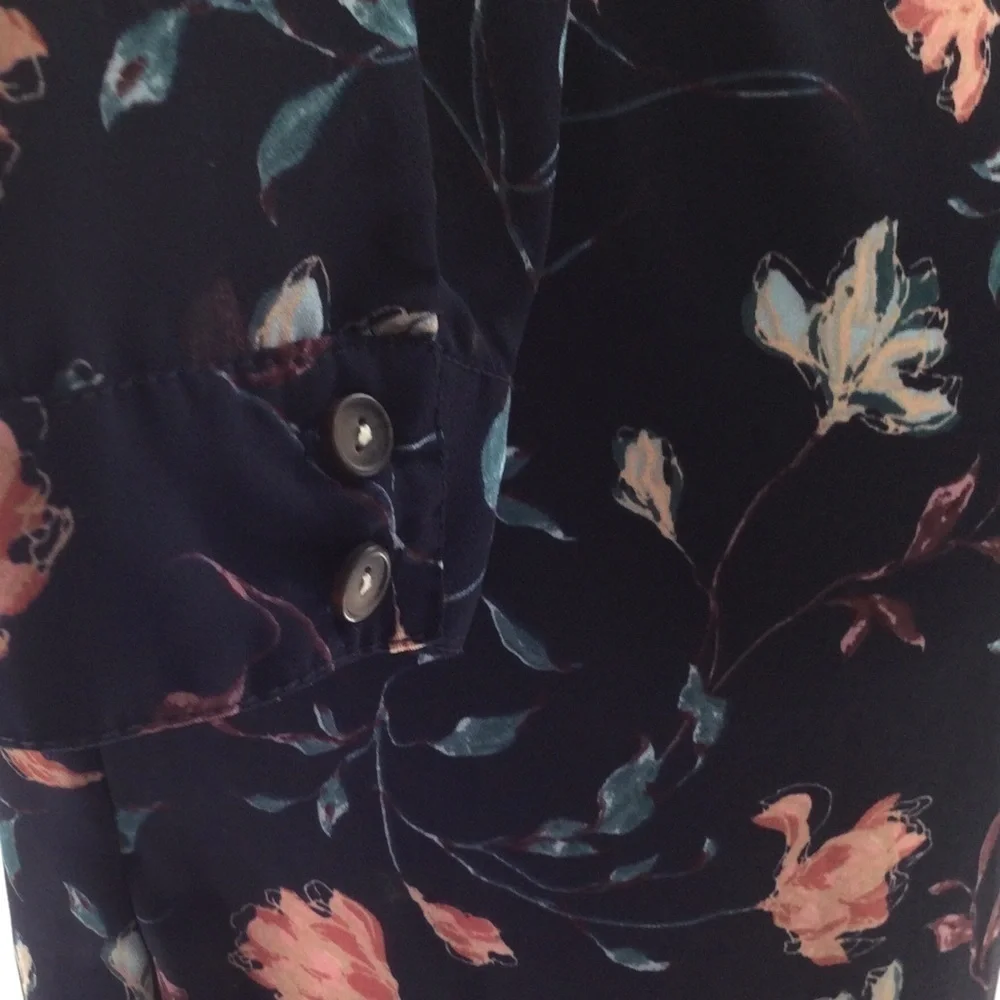 Lulus Women’s‎ Floral Button Down Cinched Waist Midi Dress